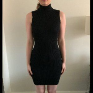 Black Turtleneck Sweater Dress Sz M